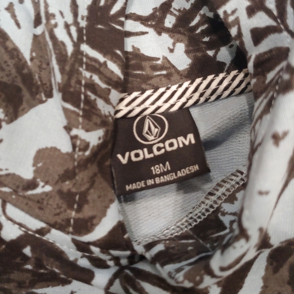 VOLCOM Baby NEW Blue Palm French Terry Hoodie & Shorts Set - Picture 12 of 16
